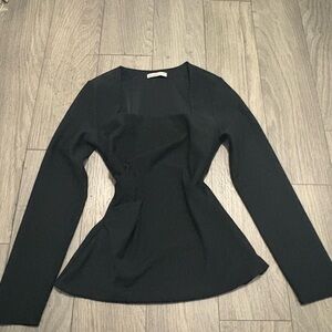 Abercrombie & Fitch Black Top with Branded Tag